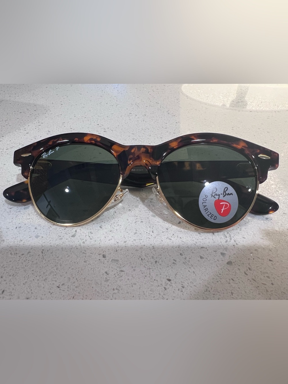 Ray-Ban Clubmaster Way RB2341 990/58 Polarized Sunglasses – Havana Tortoise
